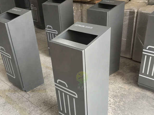 單桶組合式分類(lèi)果皮箱廠家生產(chǎn)圖