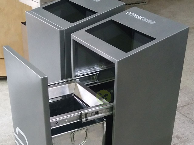 單桶組合式分類(lèi)果皮箱廠家生產(chǎn)圖