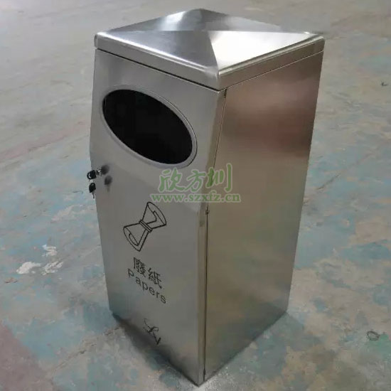 不銹鋼三分類(lèi)環(huán)保回收桶