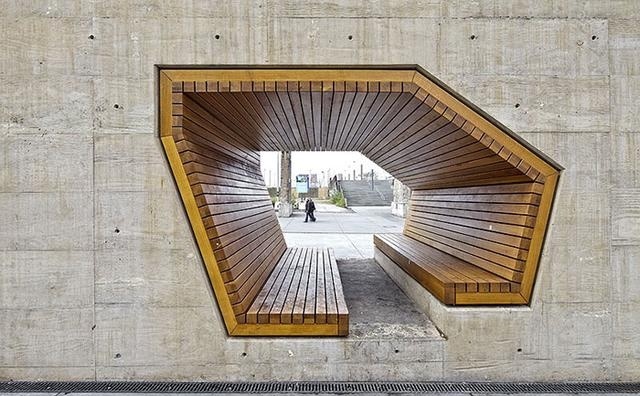 合理利用空間打造的一款創(chuàng)意戶(hù)外休閑椅子