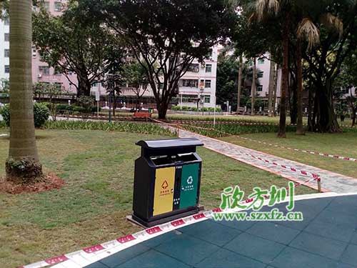 韶關(guān)機(jī)關(guān)鋼制垃圾桶,欣方圳量身定做
